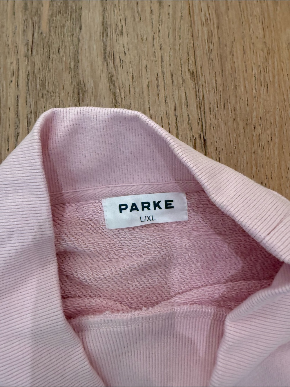 PARKE heritage varsity Mockneck, Birthday Cake, L/XL - Picture 3 of 4